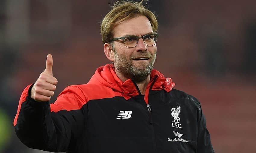 Jürgen Klopp, contento con un lance de un partido del Liverpool. Foto: Liverpool FC.
