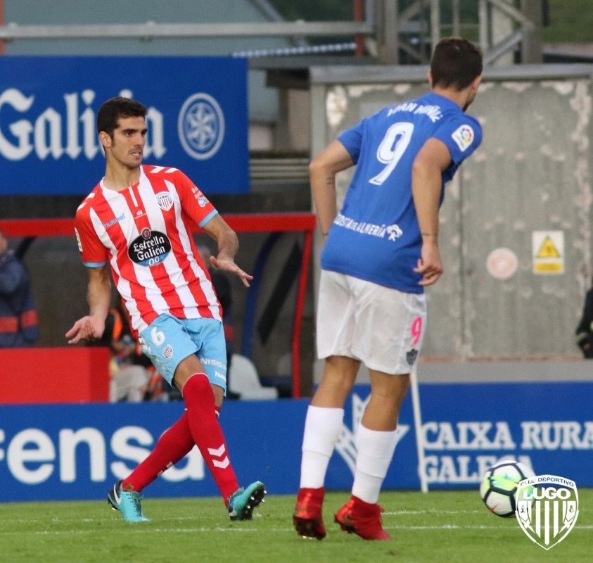 Bernardo durante un encuentro con la elástica rojiblanca | Imagen: CD Lugo