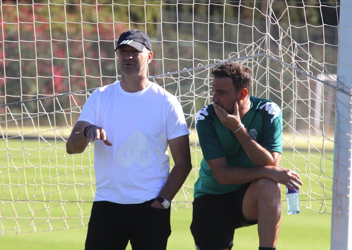 Rafa Berges durante el último entrenamiento | Imagen: Córdoba CF