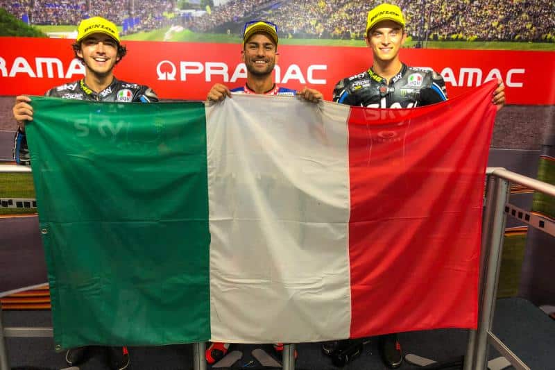 Los tres primeros pilotos de la parrilla, www.motogp.com