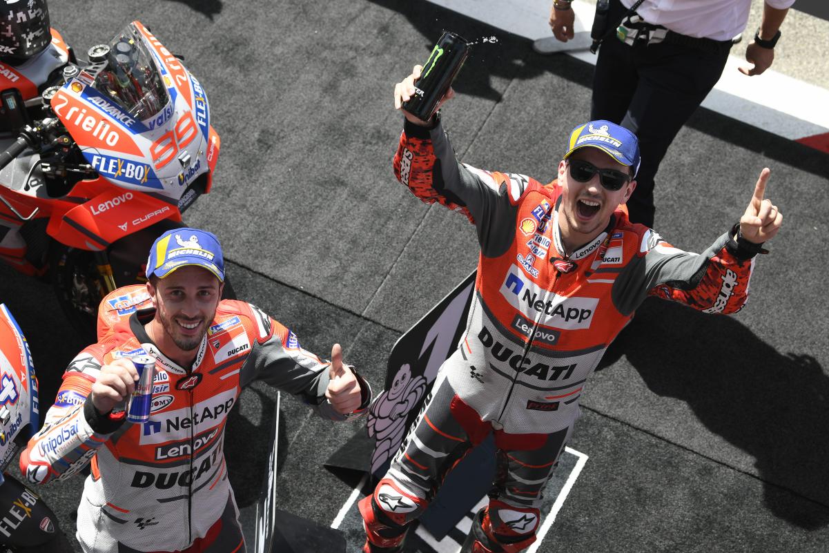 Lorenzo y Dovizioso en el GP de Italia