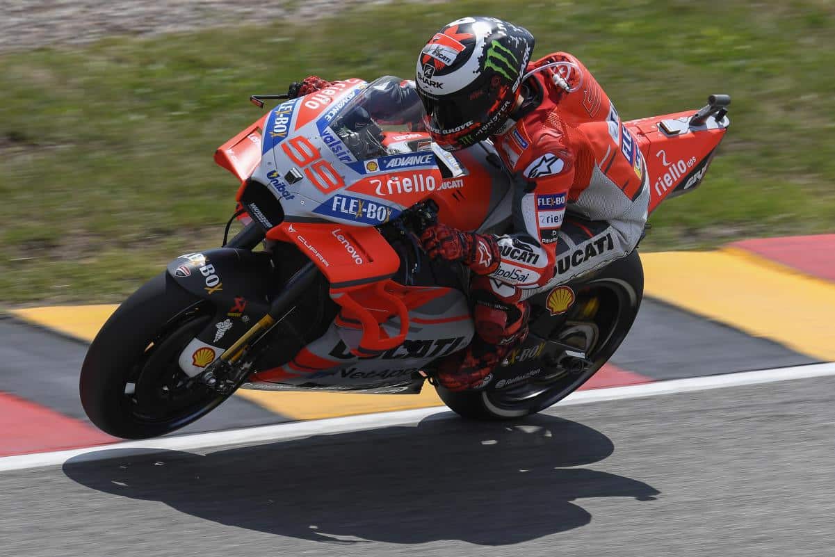 Lorenzo en el GP de Alemania en Sachsenring