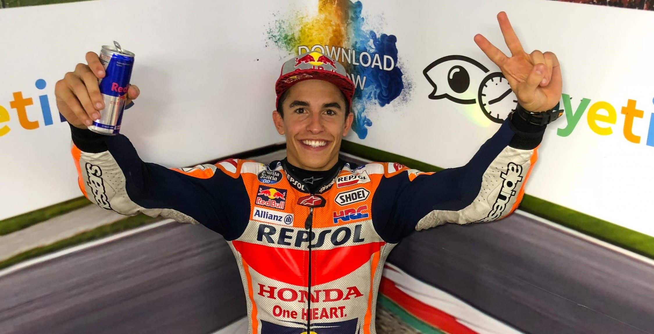 Márquez celebra su primera pole en el Red Bull Ring / Fuente: motogp.com