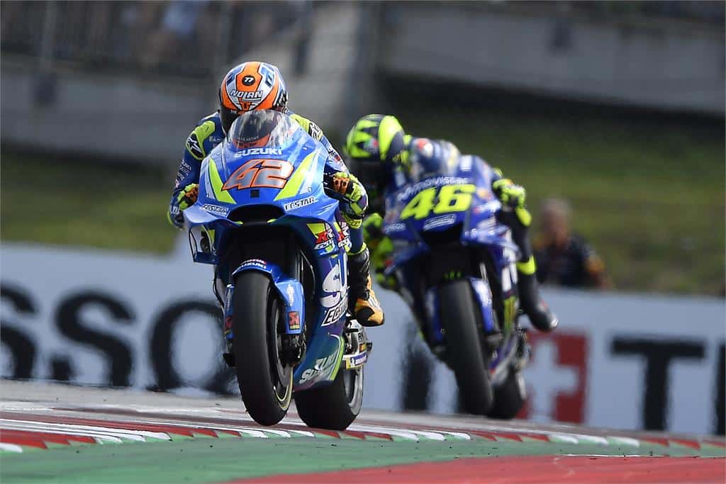 Álex Rins salvó los muebles en mitad de la polémica.//Fuente: suzuki-racing.com
