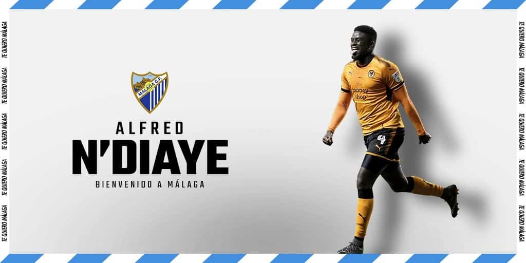 N´Dyane. Foto Málaga CF