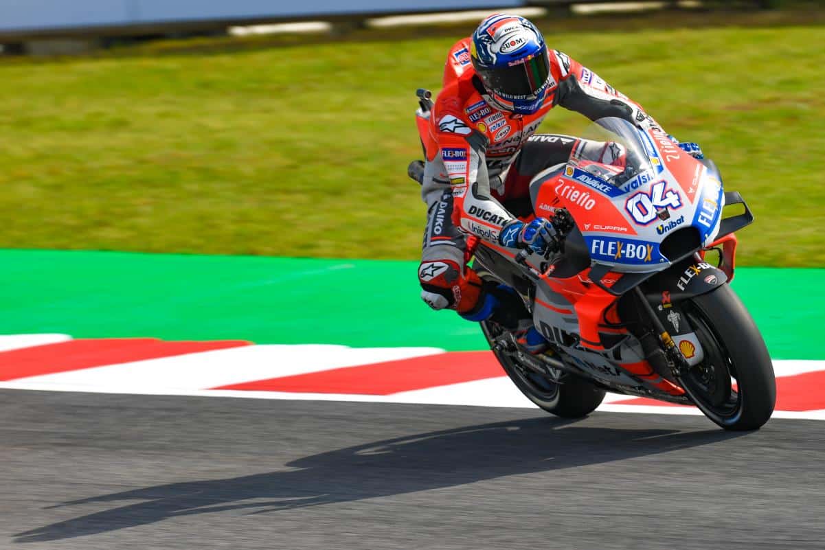 Andrea Dovizioso se lleva el mejor tiempo de la combinada de libres en San Marino. Foto: motogp.com