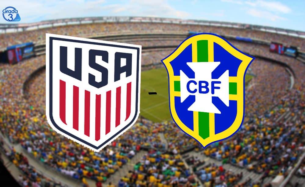 Estados Unidos y Brasil chocan con todo en New Jersey // Fotomontaje de Grada 3