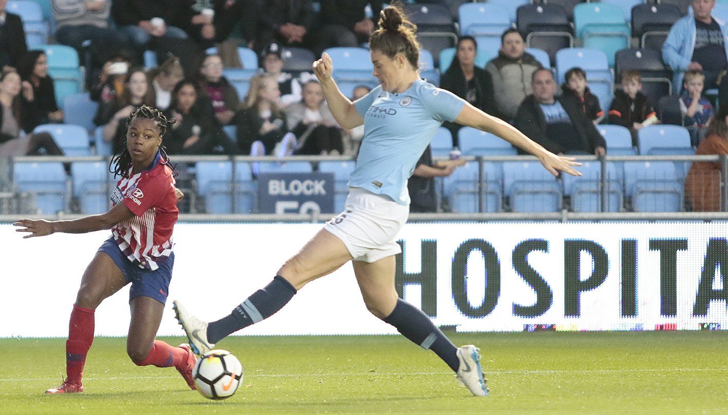 Ludmila en la jugada del primer gol / Atlético de Madrid Femenino