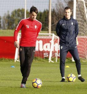 Carlos Cordero en un entrenamiento