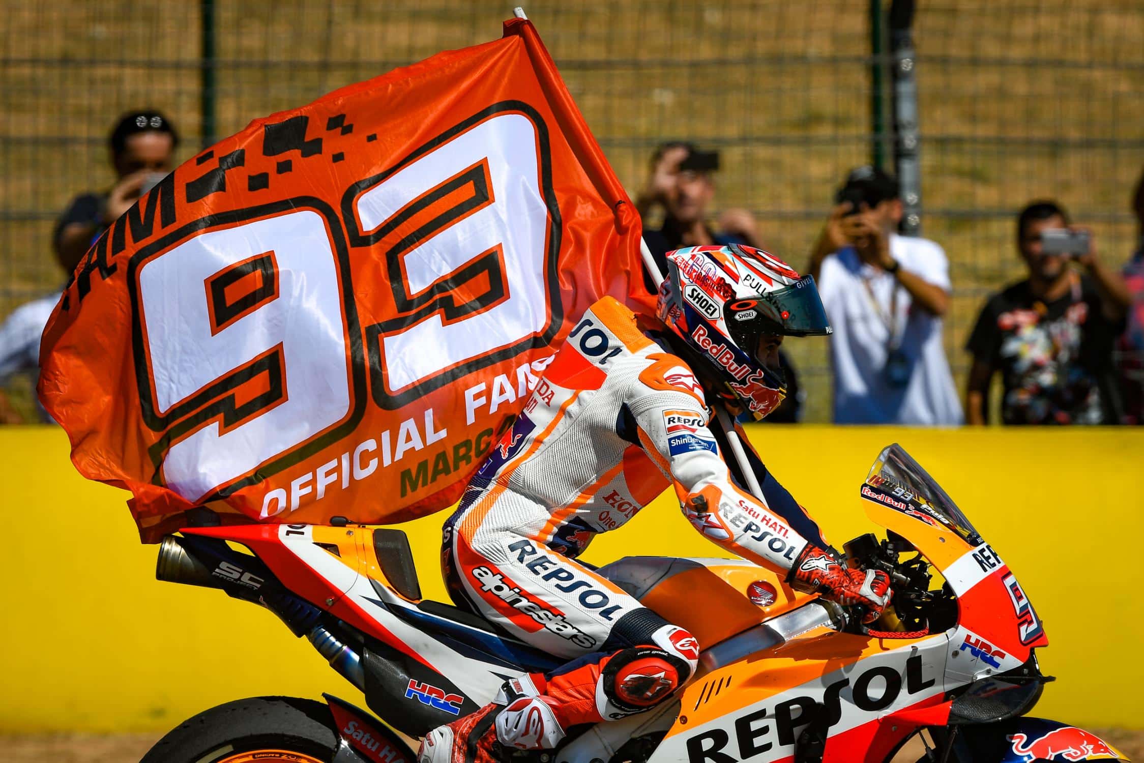 Márquez se marcha más líder del GP de Aragón.//Fuente: motogp.com