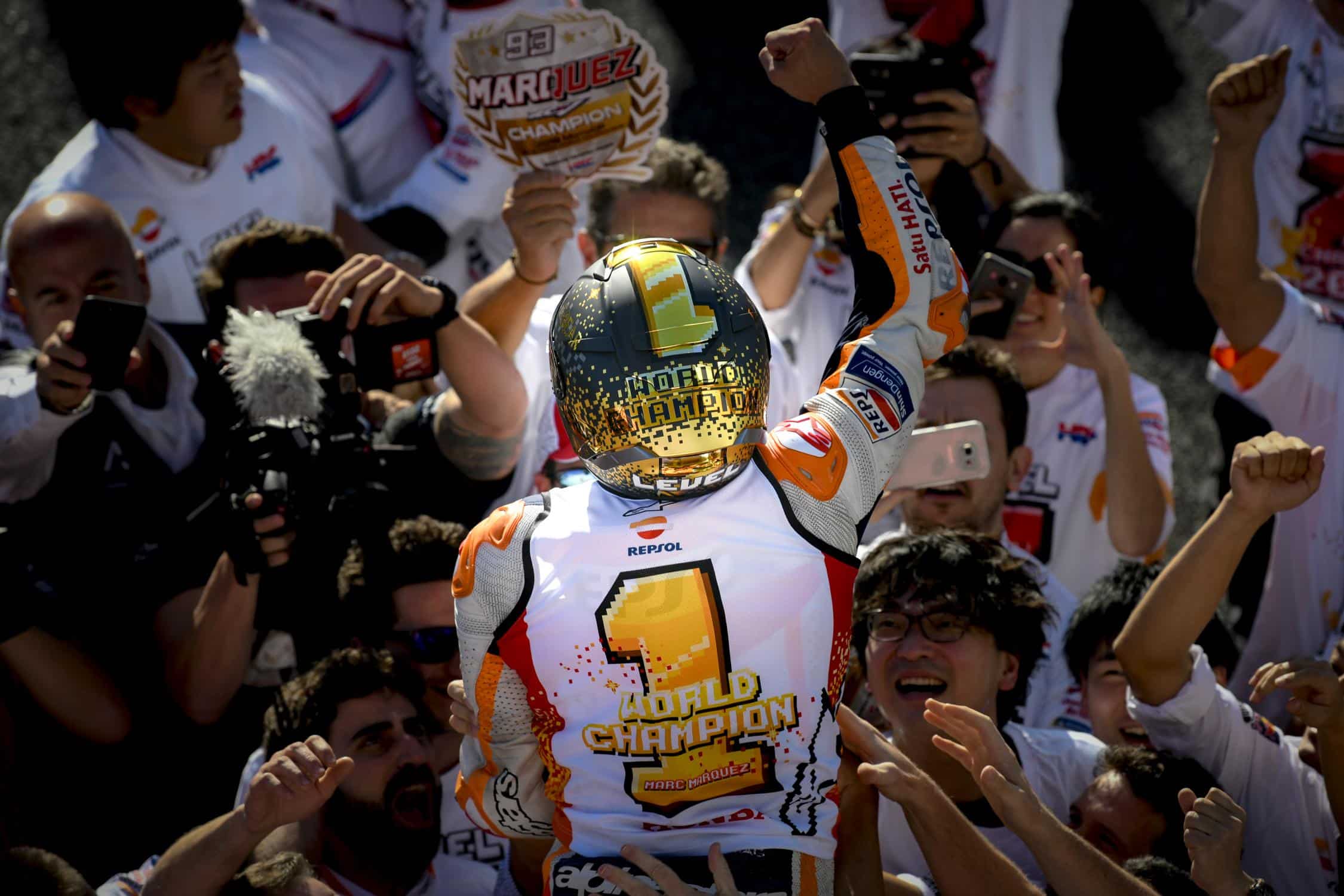 Con tan sólo 25 años, Márquez es heptacampeón//Fuente: motogp.com