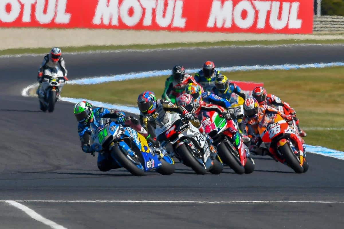 Morbidelli fue la primera Honda en la carrera en Australia//Fuente: motogp.com