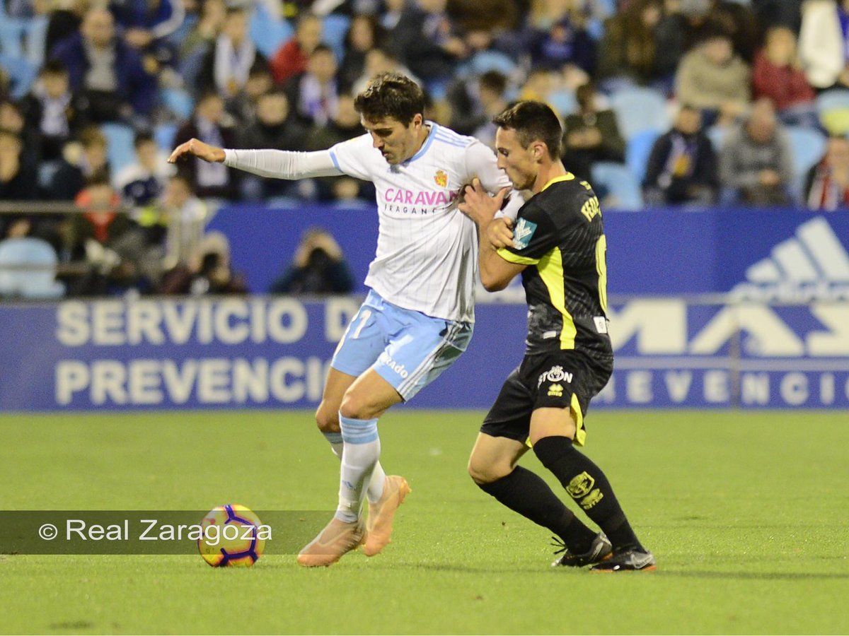 Imagen del partido entre Zaragoza y Granada