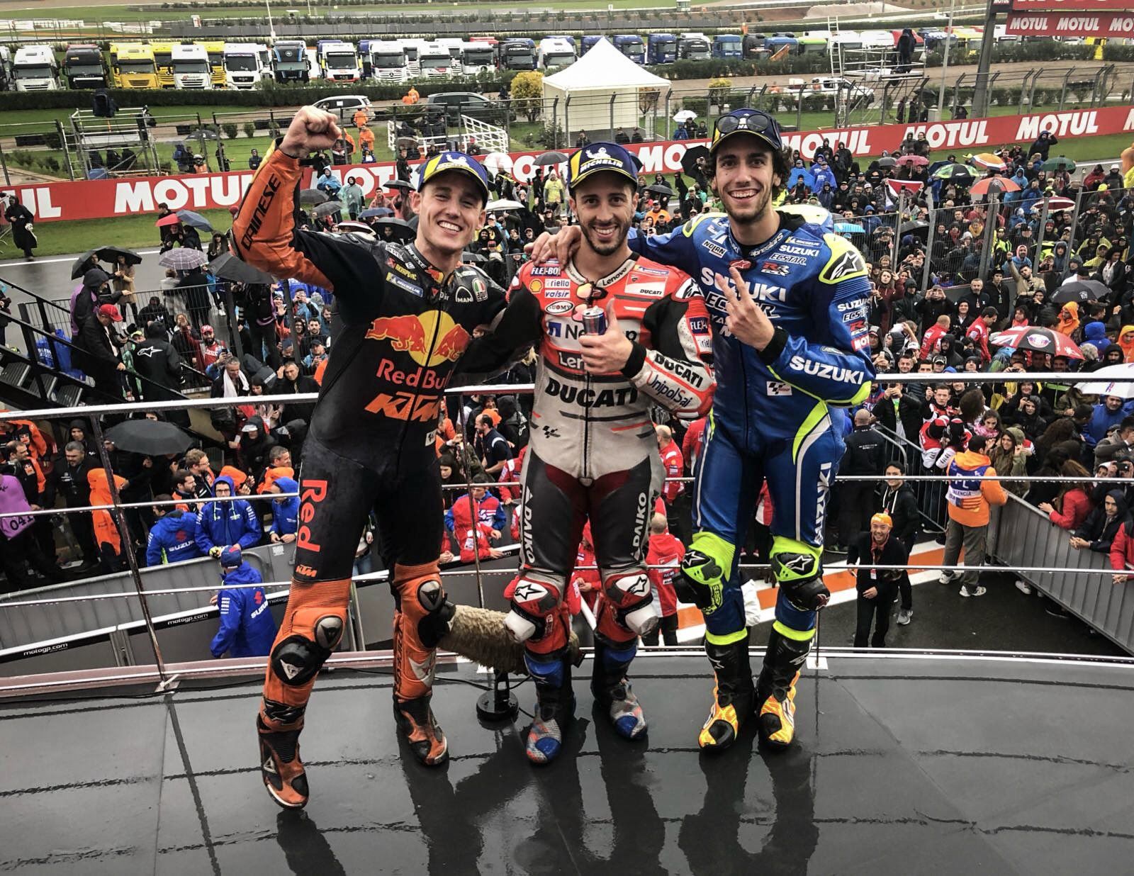 Podio Valencia / @motogp