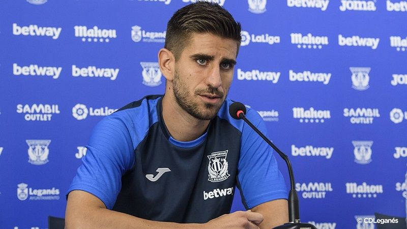 Dani Ojeda durante su presentación el pasado verano | Imagen: CD Leganés