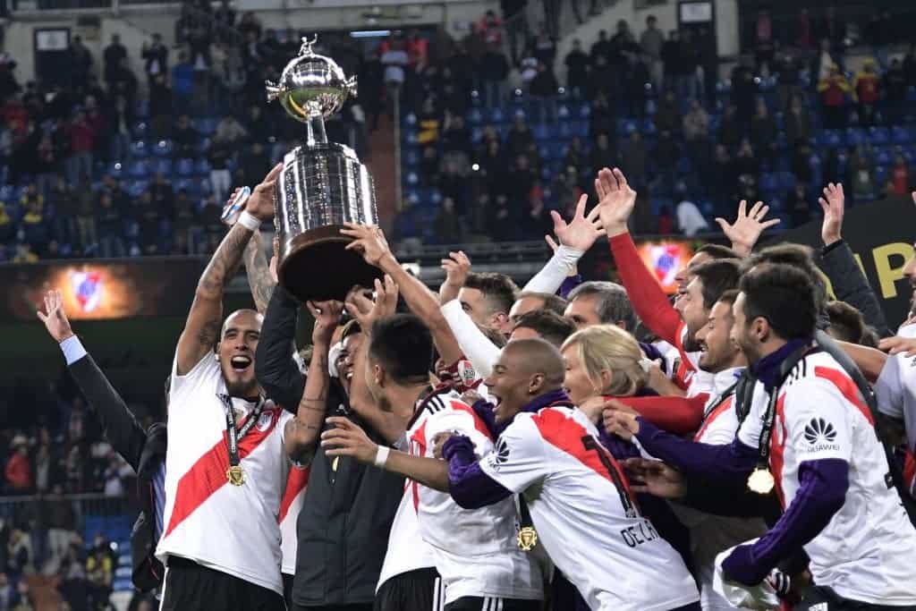 River festeja el titulo de la Libertadores