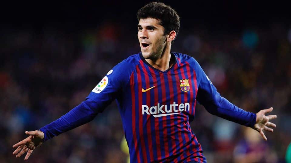 Carles Aleñá celebra su primer gol en La Liga. Foto: Santi Garcés
