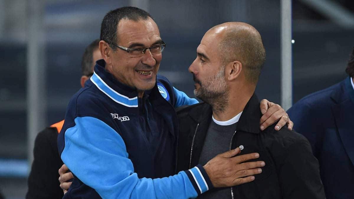 Sarri y Guardiola