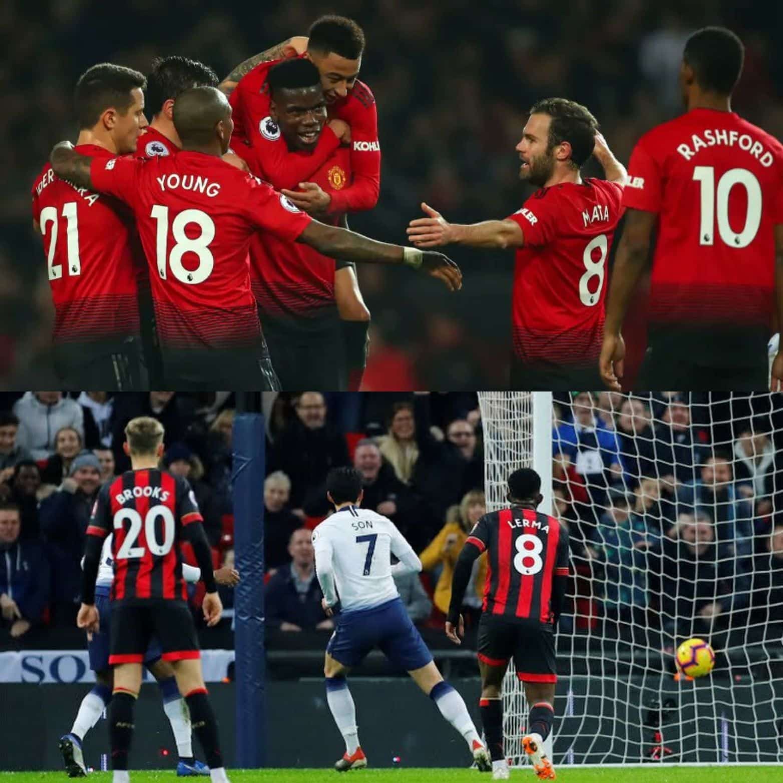 Manchester United vs Bournemouth.