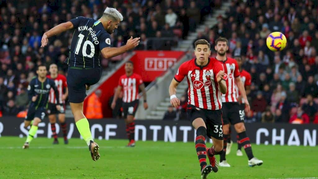 Agüero pone el último clavo en el ataúd de los Saints. Foto: sitio oficial del Manchester City