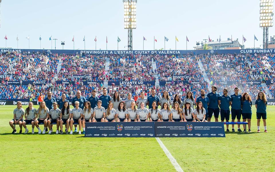 Plantilla del Levante UD Femenino para la temporada 2018/2019.
