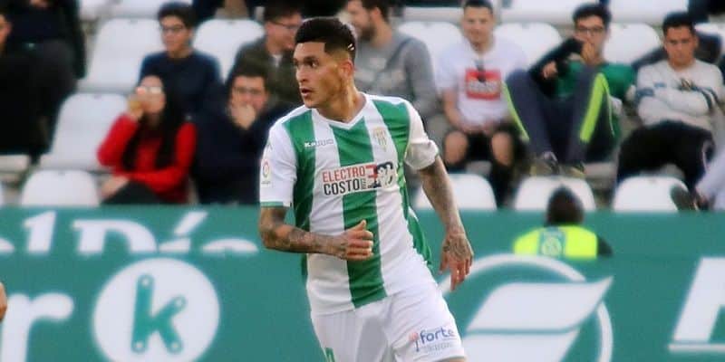 Valentín durante el encuentro frente al Elche | Imagen: Córdoba CF