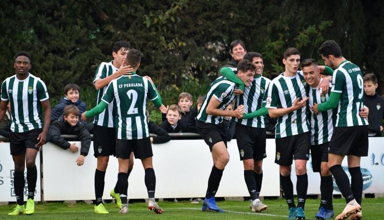 Los jugadores del Peralada celebrando un gol esta temporada