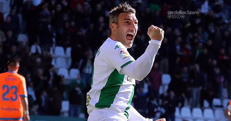 Piovaccari celebra su gol ante el Rayo Majadahonda | Imagen: Charo Tobajas (Córdoba CF)