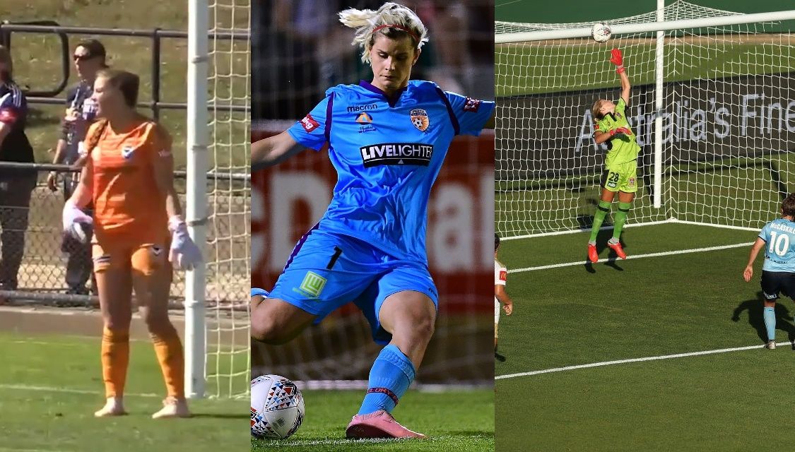 La semana de las guardametas de otro planeta: Casey Dumont, Eliza Campbell, Britt Eckerstrom (fotos w-league.com.au)