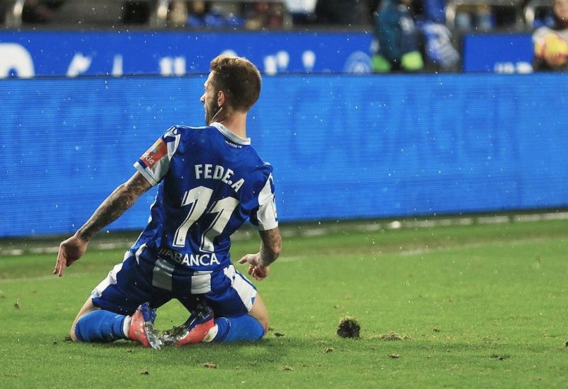 Fede Cartabia celebra un gol