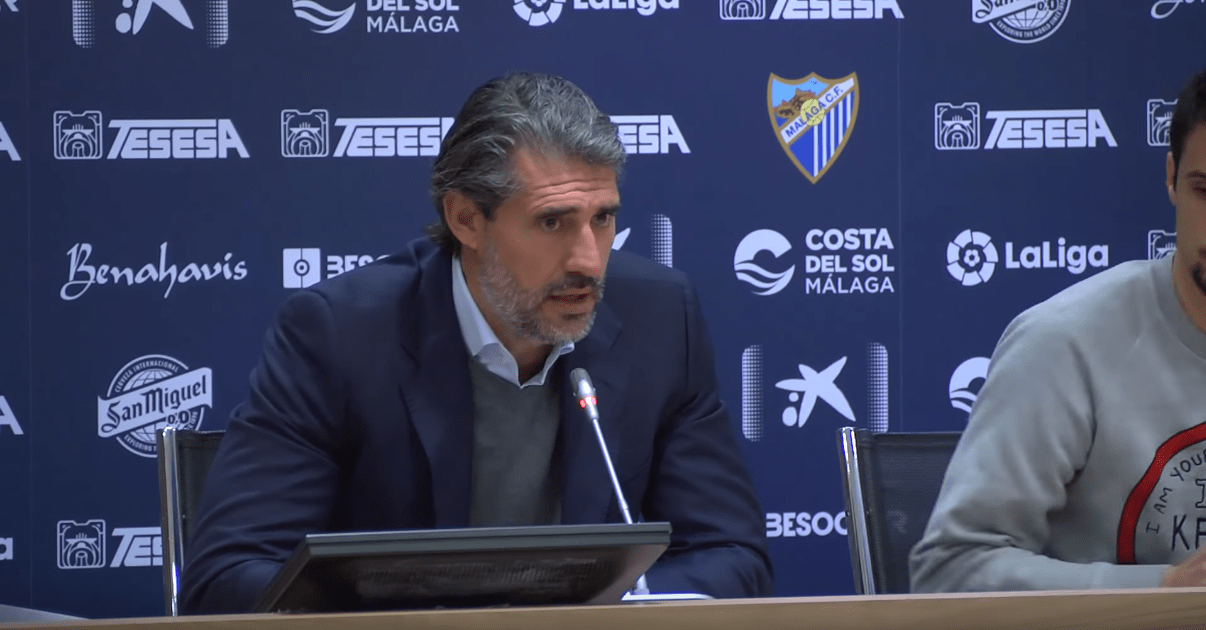 Caminero quiso aclarar ciertos asuntos en la presentación de Erik Morán: Foto Málaga Club de Fútbol