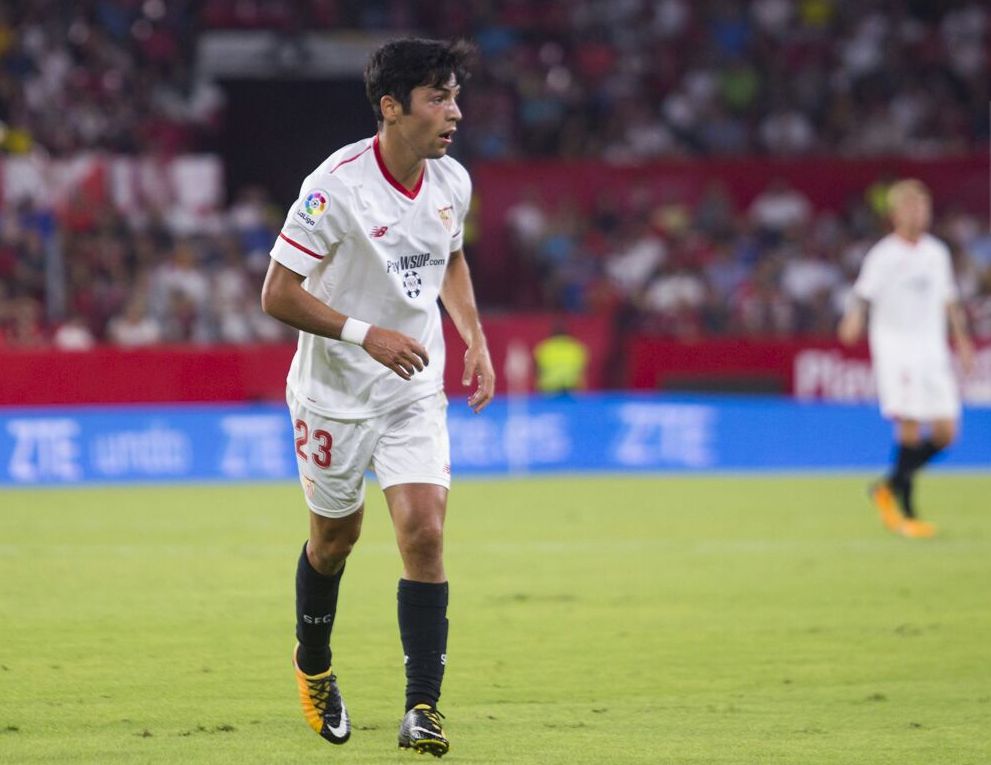 Borja Lasso, en un encuentro con el Sevilla (Foto: La Colina de Nervión)