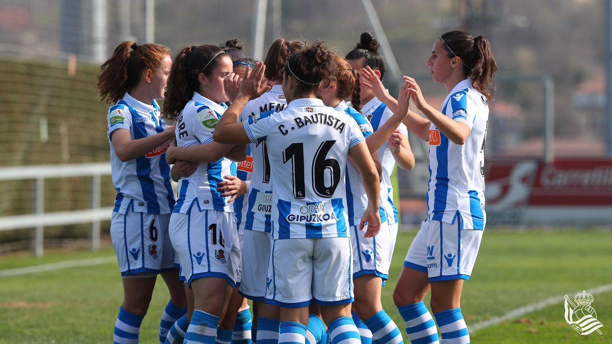 Celebración jugadores Real Sociedad. Foto: @RealSociedad