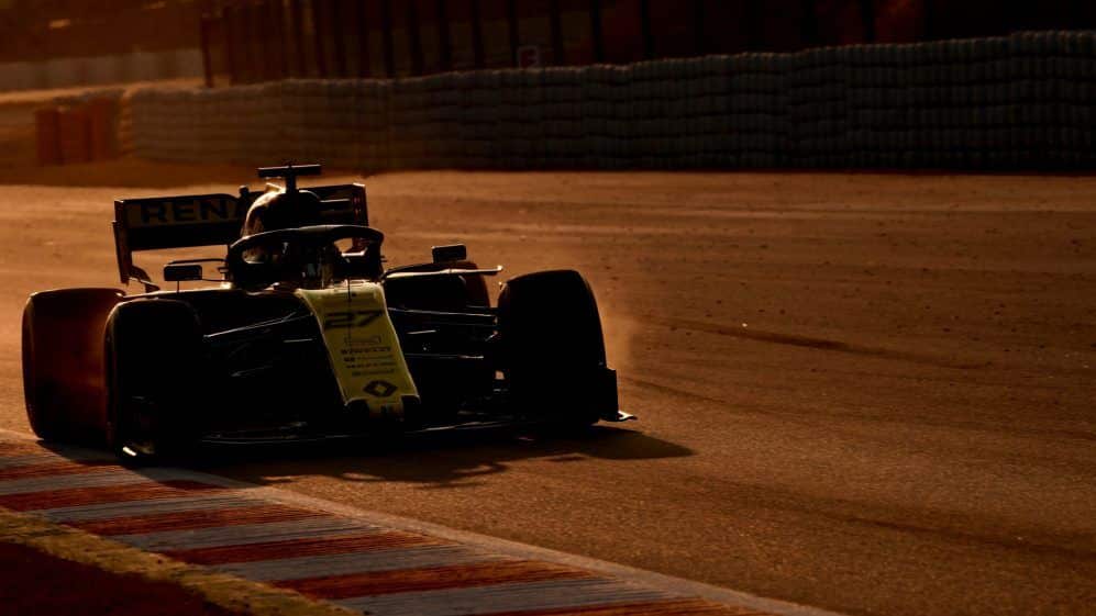 Niko Hulkenberg en los último compases de la tarde de este jueves. Cortesía: Formula1.com