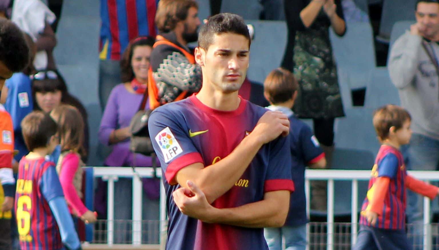Cristian Lobato en su etapa en el Barça 'B'// Fuente: Javier Segura (@castroquini)