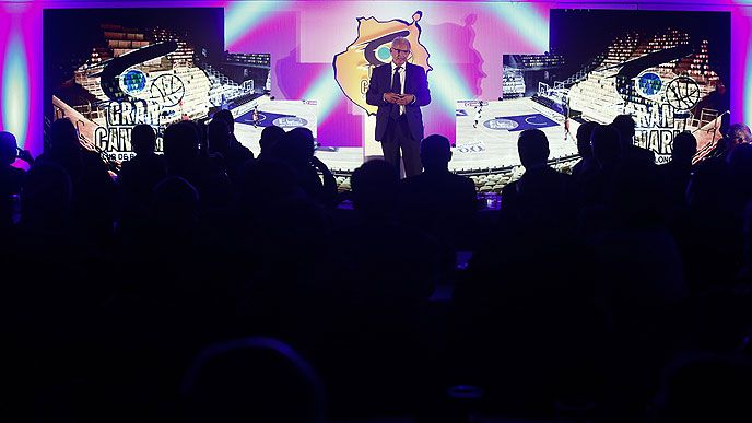 Miguel Ángel Betancor como presidente de Gran Canaria. Foto: Herbalife Gran Canaria.