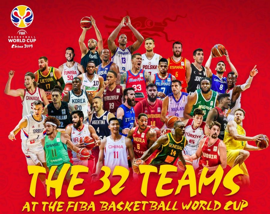 Cartel de las selecciones clasificadas para el Mundial de China 2019. Foto: FIBA.