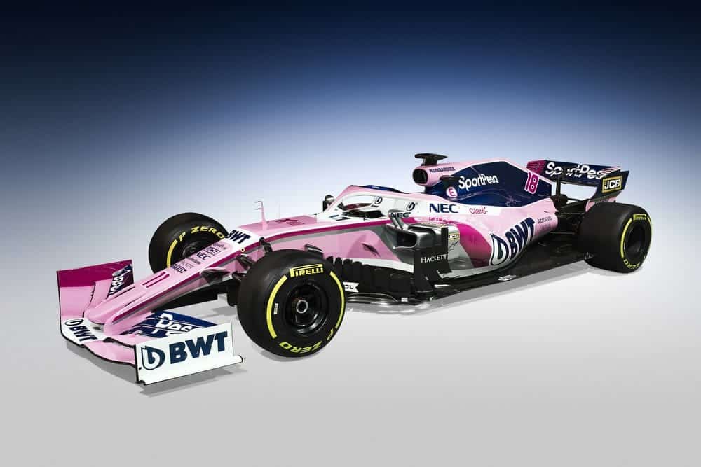 Toda una paleta de colores; la apuesta de Force India para este 2019 // vía Twitter: @RacingPointF1