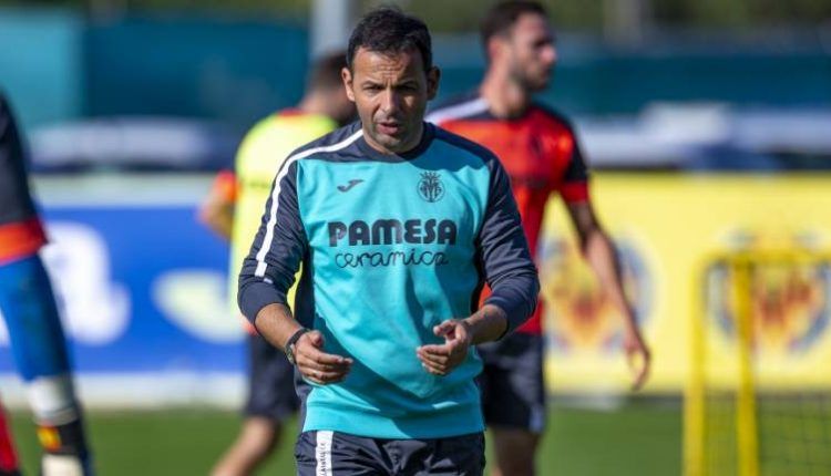 Javier Calleja en un entrenamiento