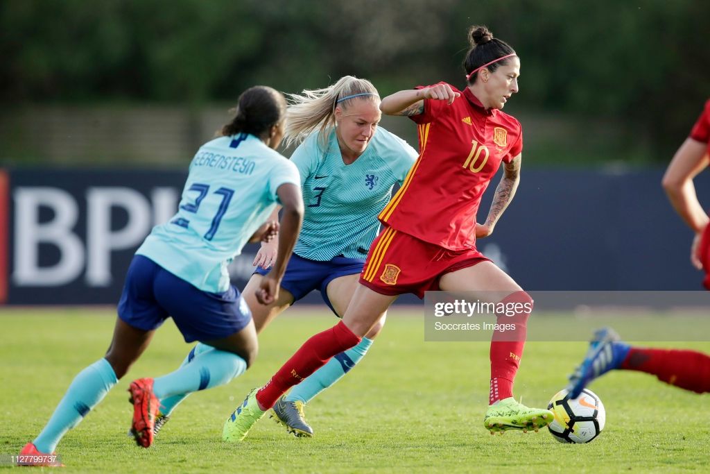 Jennifer Hermoso fue la jugadora destacada de la jornada al marcar los dos goles de la victoria (Photo by Eric Verhoeven/Soccrates/Getty Images)