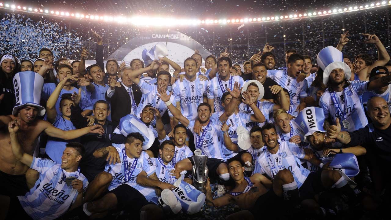 La última vez que Racing fue campeón, en 2014 // Gustavo  Garello