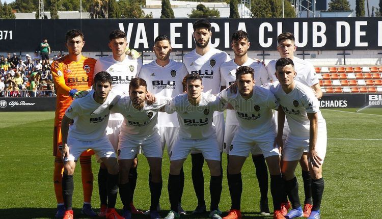 Once del Valencia Mestalla ante el CD Castellón