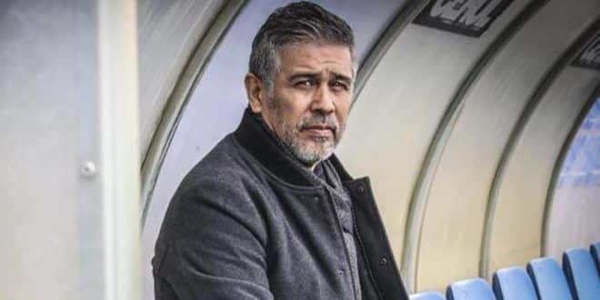 Mario Barrera, en el banquillo de El Collao el pasado curso. / CD Alcoyano.