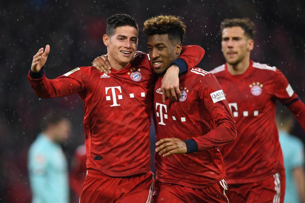 Celebración de uno de los goles. Vía: fcbayern