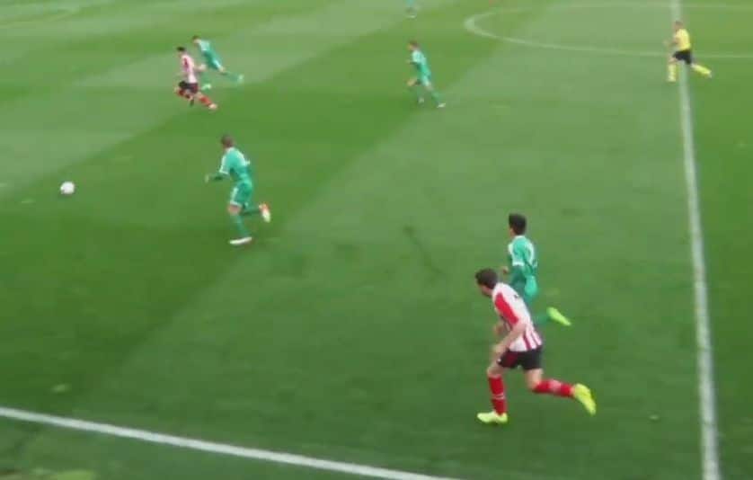 Lance del encuentro en Lezama (Foto: Athletic Club TV)