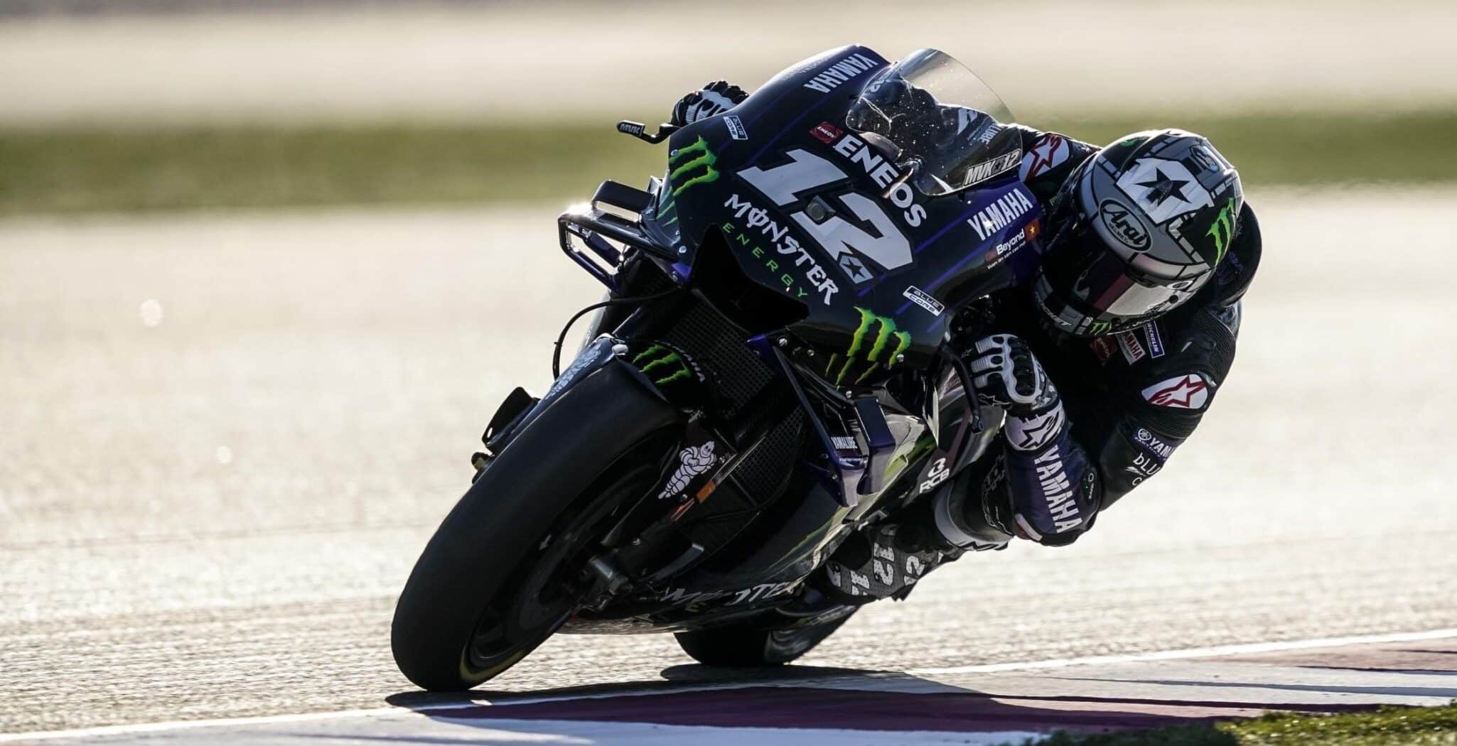 Viñales durante el GP de Qatar / fuente: motogp.com