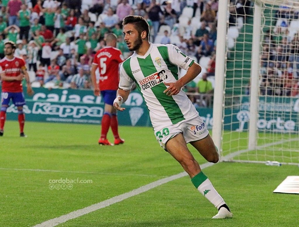 Andrés Martín durante el duelo frente al Real Zaragoza | Imagen: Córdoba CF
