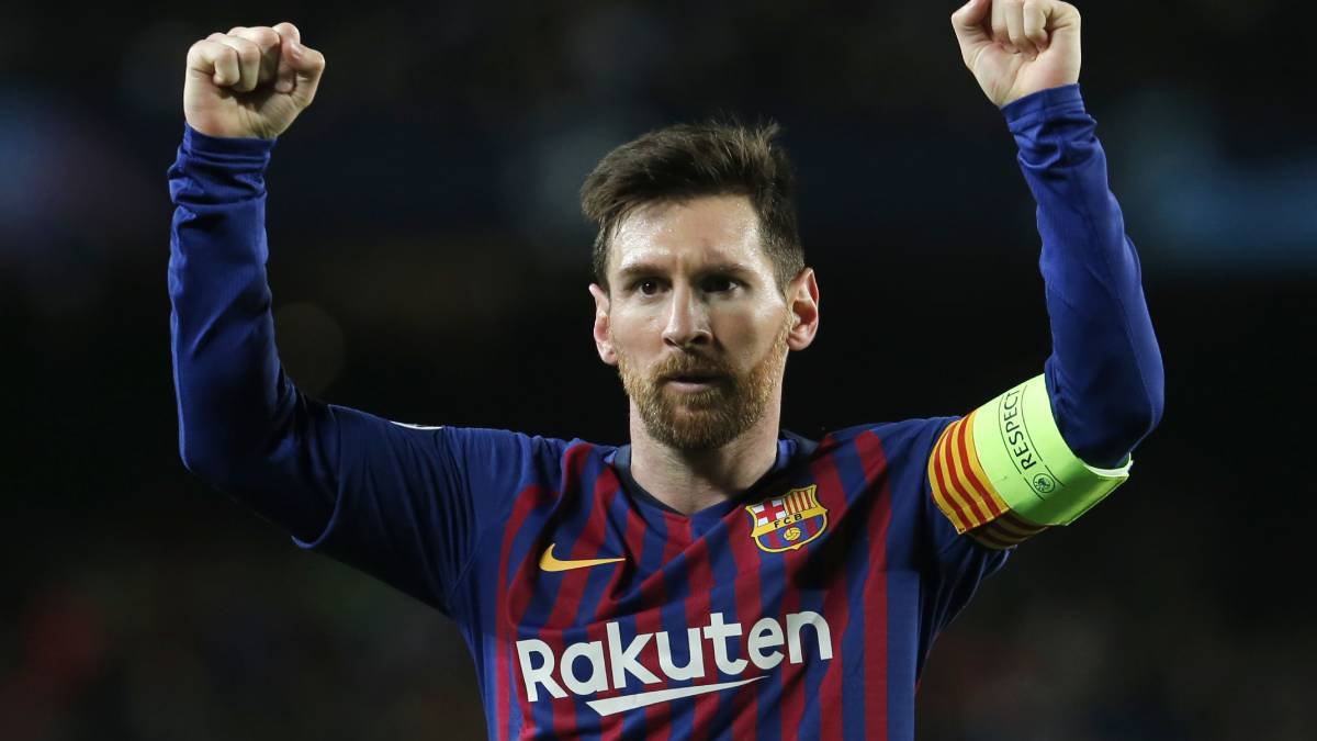 Leo Messi en un partido con el FC Barcelona la temporada pasada