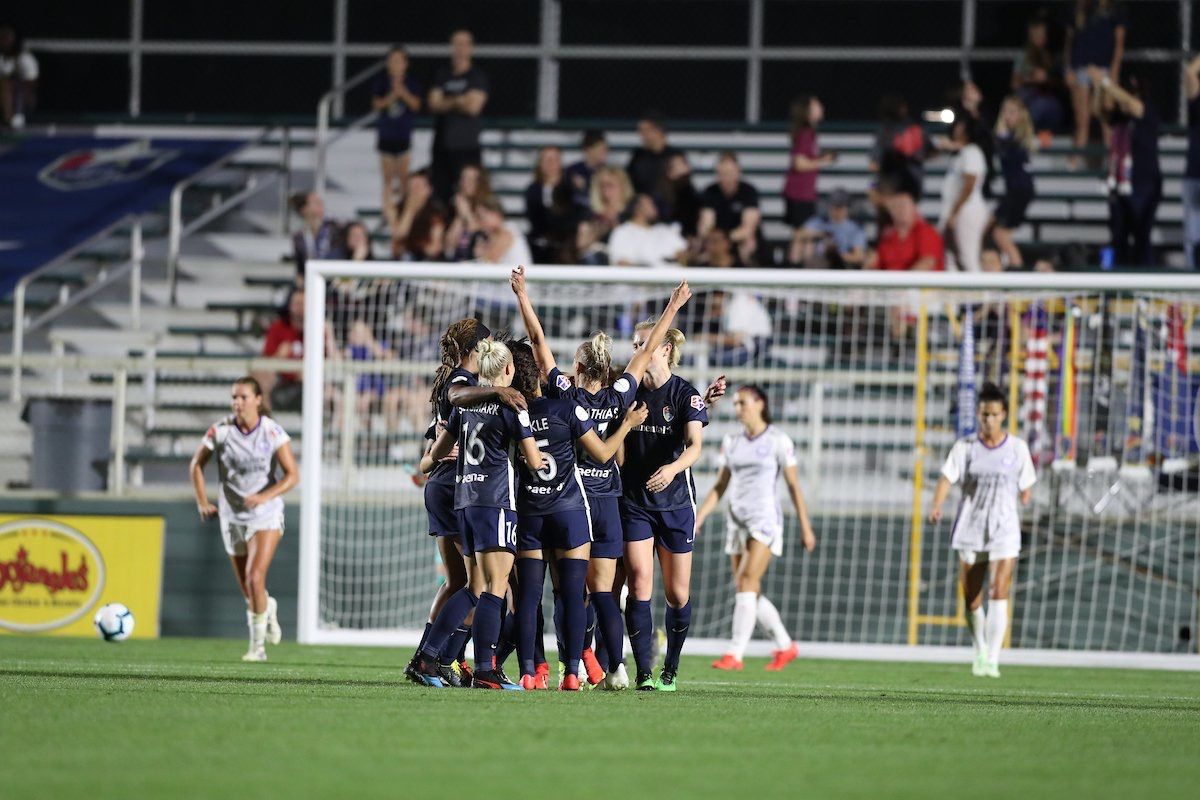el North Carolina Courage festeja la goleada (Foto: twitter de NC)