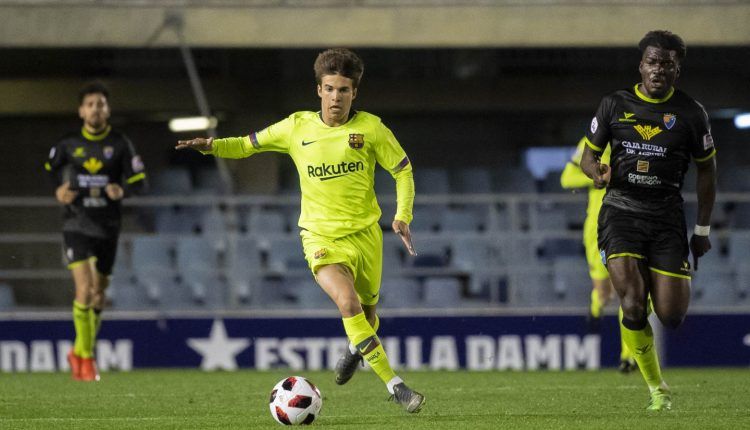 Lance del último encuentro del CD Teruel frente al filial culé